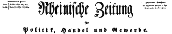 Rheinische Zeitung banner