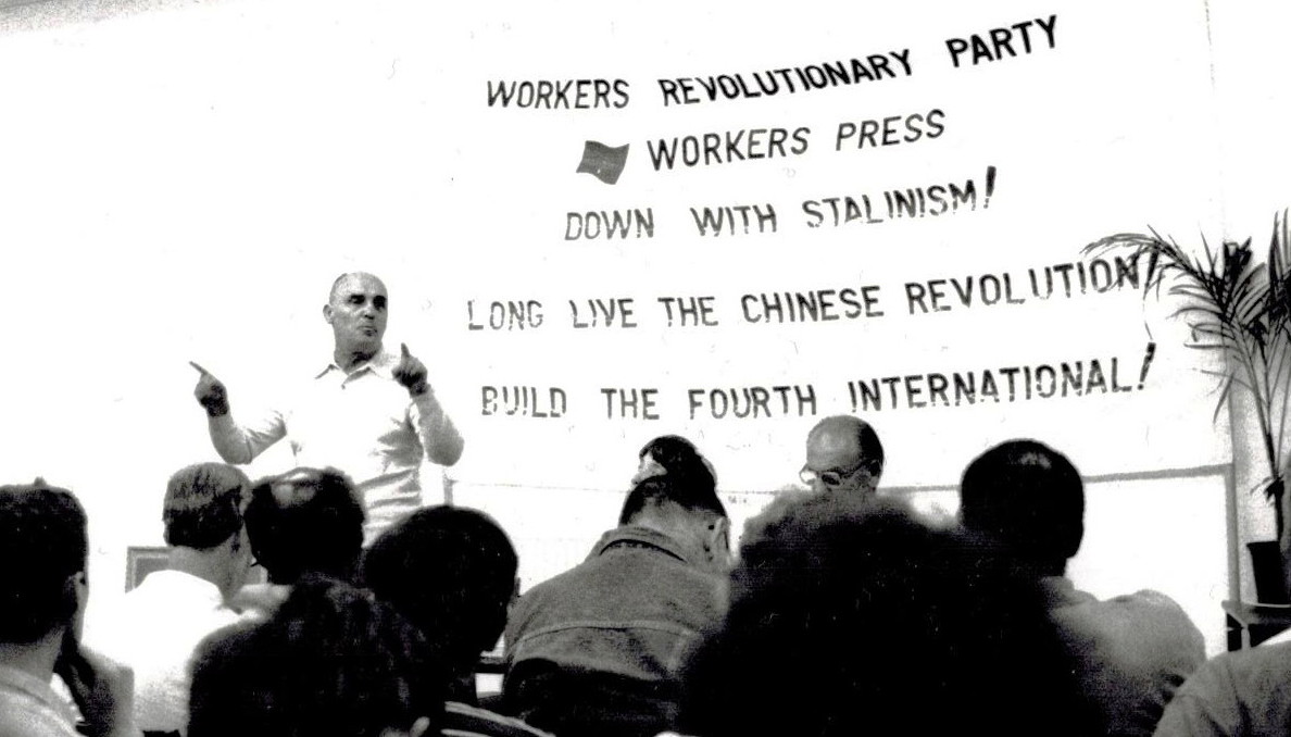 Balasz Nagy speaking in London in 1989