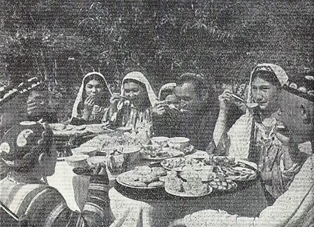 A Collective Farm Family at Dinner