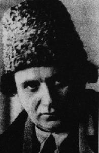 Zinoviev in a big woolly Russian hat