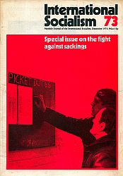 Cover International Socialism (1st series), No.73