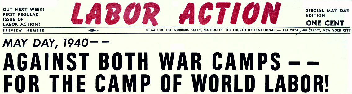 LABOR ACTION Masthead