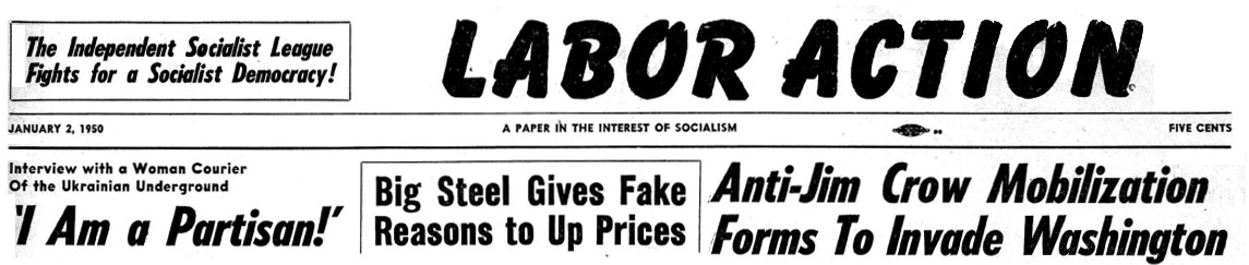 LABOR ACTION Masthead