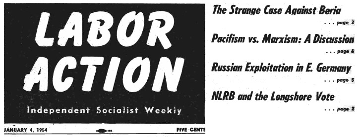 LABOR ACTION Masthead