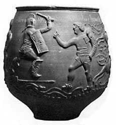 Gladiator vase