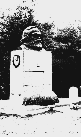 Marx's Gravestone in Highgate, London