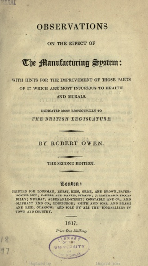 Titelblad van Owens tekst