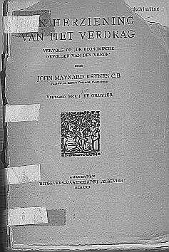 Kaft van Keynes boekje over het Verdrag