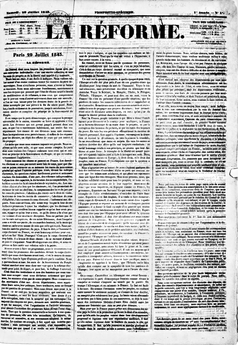 Retrato La Réforme (A Reforma)