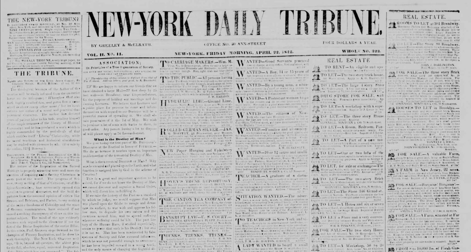 Imagem The New-York Daily Tribune (A Tribuna Diária de Nova Iorque) -
