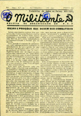 capa O Militante