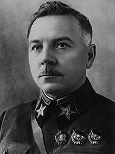Retrato Kliment Yefremovich Voroshilov -