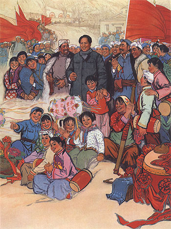 Mao addressing meeting